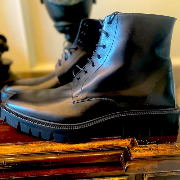 Balenciaga Other - SOLD!! $1,100 Balenciaga Black Military Boots size US 12, EU 45
